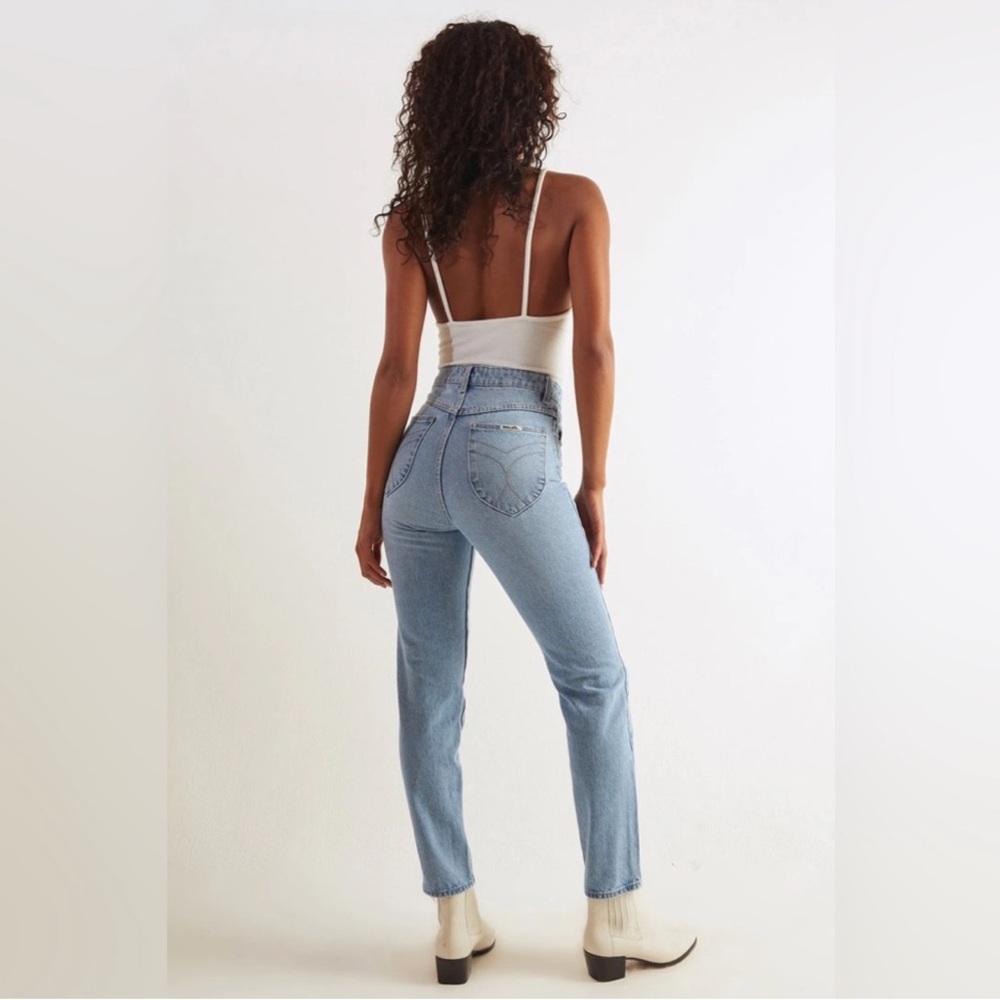 Rollas Dusters High Rise Slim Jeans 27 Vintage Light Wash
